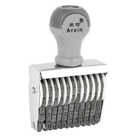 Alcoa Prime9-Digit Gray Rubber Band Self Inking Numbering Machine ...