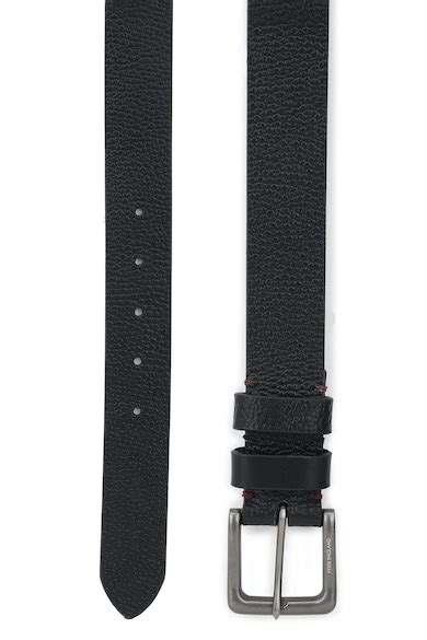 Buy Men Black Textured Leather Belt Online - 704990 | Peter England