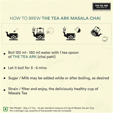 The Tea Ark Privilege Indian Masala Chai Gift Box with 3 Different Typ