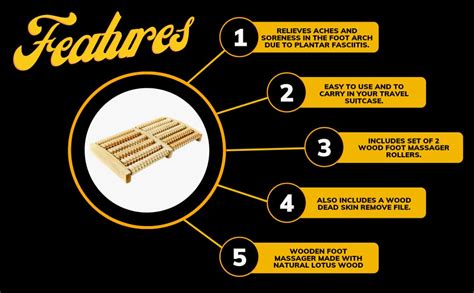 TOAROLA Wooden Foot Massager Roller Pain Relief : Amazon.in: Health ...