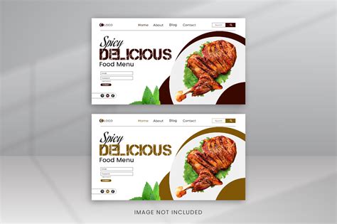 Food Menu Web Page Design 的图像结果
