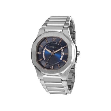 Buy Pierre Cardin Elegance Octagon Dial Blue Watch (CF.1014.MG) (M) Online
