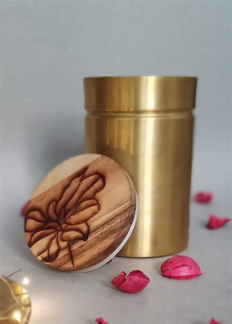 Get Brass Canister - Plain at ₹ 1450 | LBB Shop