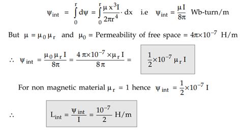 Inductance of a Conductor - Internal - External Flux