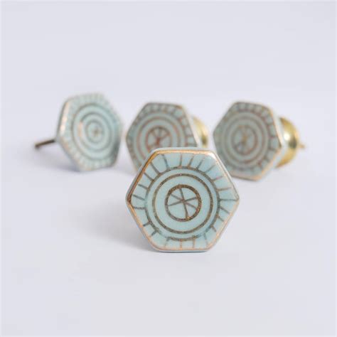 Buy Corsica Venice Set of 6 Ceramic Drawer Knobs from Corsica by Home ...
