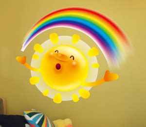 PRIME HOME DECOR 60 cm SUN CARTOON Self Adhesive Sticker Price in India ...