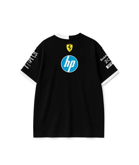 Ferrari Black Oversized Team Tshirt 2025 – Armadio India