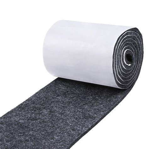 Pllieay 1 Pack Self Adhesive Felt Tape Dark Gray Polyester Felt Strip ...