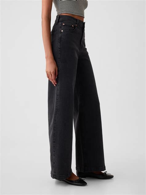 Dark Wide Leg Jeans