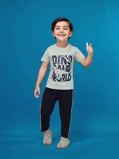 Toonyport Pure Cotton T-shirt with Pant For Boys