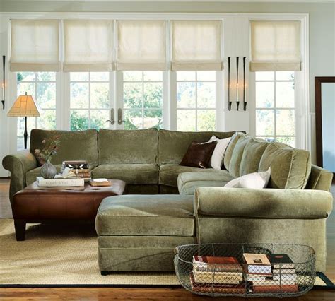 green sectional living room
