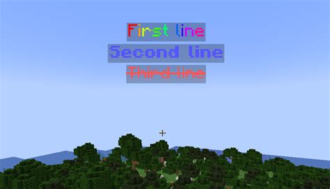 Image result for How to Put Text On Screen in Minecraft Java