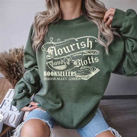 Flourish And Blotts Harry Potter Sweatshirt - Western Meowdy