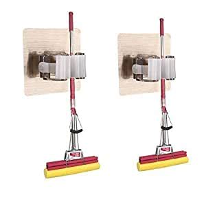 Sonani Broom Holder Wall Mount, Mops Brooms Hanger Light Sabers Closet ...