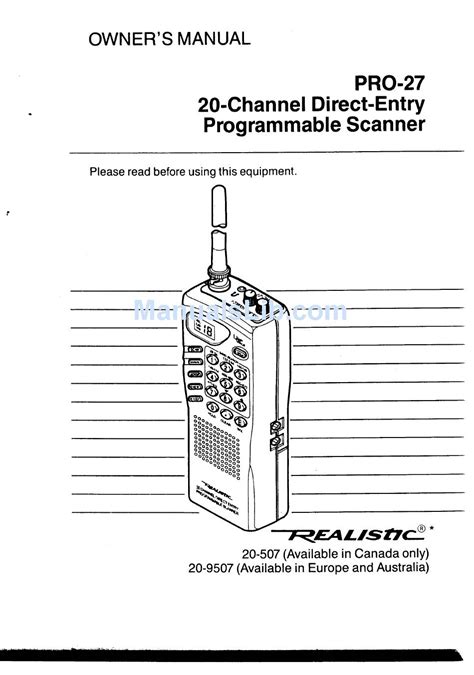 How to Program a Realistic Pro 57 Scanner 的图像结果