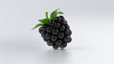 3D Cartoon Blackberry Model - TurboSquid 2095369