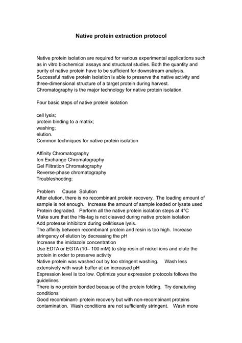 Image result for Protein Extraction Protocol