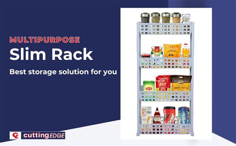 Cutting EDGE Plastic 3 Layer Slim Classic Smart Storage Organizer ...