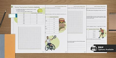 Tennis Tournament: Statistic Activity - Tennis Maths