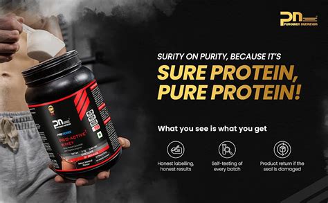 PUROBIEN NUTRITION Pro Active Whey Protein Powder | Isolate and ...