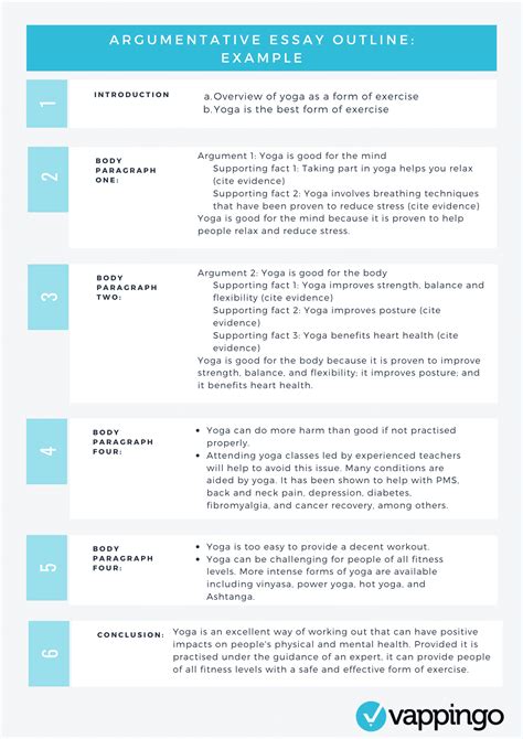 Image result for Argumentative Essay Outline Example