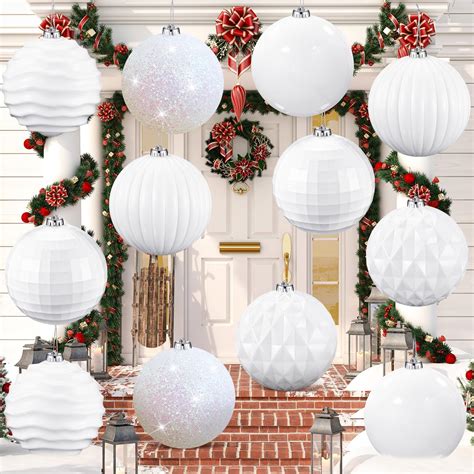 Amazon.com: Poen 12 Pcs 6 Inch Extra Large Christmas Ball Ornaments ...