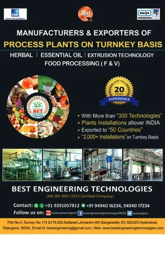 Solvent Extraction Plant Manufacturer | Best Engineering Technologies ...