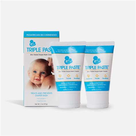 FSA Eligible | Triple Paste Diaper Rash Ointment, 2 oz. (2-Pack)