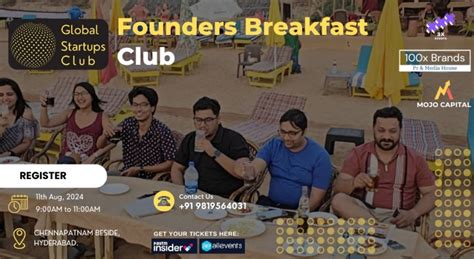 Founders Breakfast Club, Chennapatnam, Secunderabad, 11 August 2024 ...