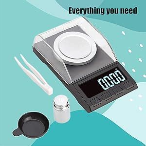 Buy amiciTools High Precision LCD Digital Scale 10 g/0.006 g Powder ...
