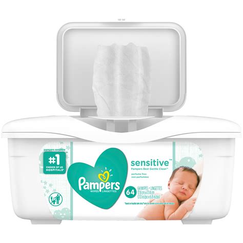 Pampers Baby Wipes Sensitive Tub 64 Count - Baby - Diapering - Baby Wipes