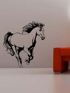 Decora 50 cm Running Horse Self Adhesive Sticker Price in India - Buy ...