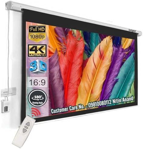 Inlight® Motorised Home Theatre Projector Screen 8 Ft. x 6 Ft. – 120 ...