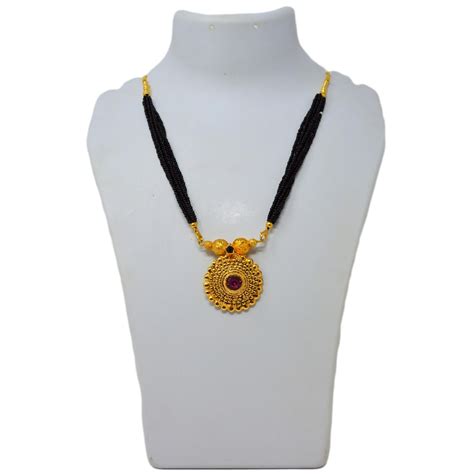 Colour Stone | Traditional | Blossom Mangalsutra — Saaj