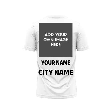 Plain Round neck White Tshirt With Your Own Photo ,Name and City Name ...