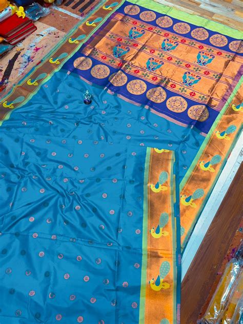 Riya Peacock Border Paithani – ompaithani