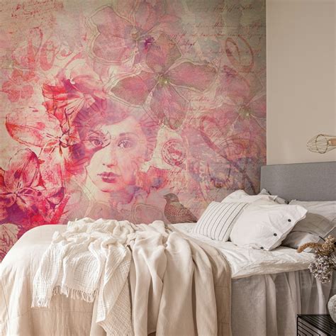 Mystic Lady with Bird Wallpaper - Buy Online | Happywall