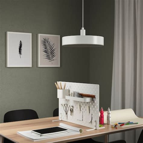 SKÅDIS freestanding peg board, white, 56x37 cm (22x14 ½") - IKEA