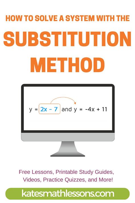 System of Equations Using Substitution 的图像结果
