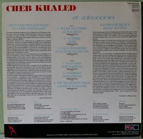 Buy Khaled Et Chaba Zahouania - Les Monstres Sacrés Du Rai ...