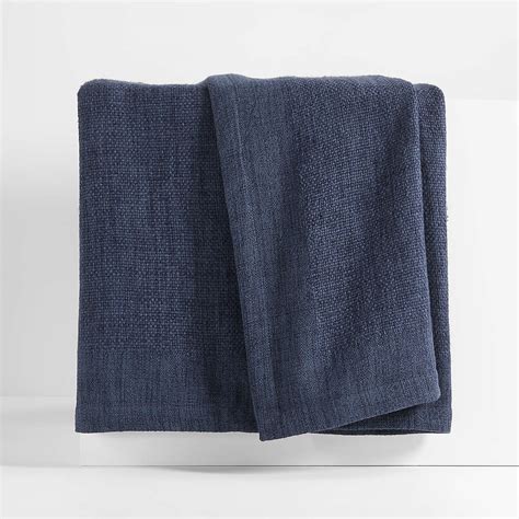 Navy Blue Throw Blanket