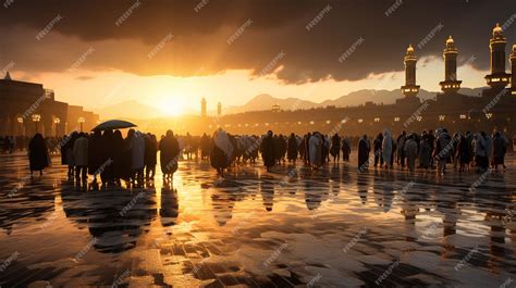 Premium Photo | Muslim people praying at Kaaba in Makkah Translation Praise be to Allah Who ...