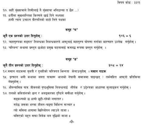 Class 12 Nepali Model Question 2079 的图像结果