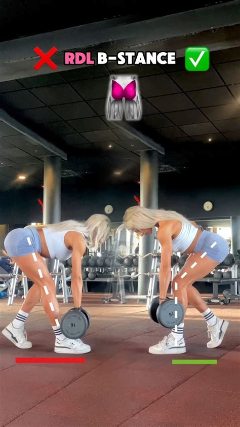🍑 GLUTES: RDL B-STANCE | Workout videos, Full body workout, Workout gym ...