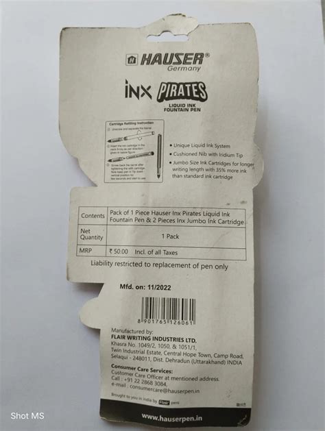 Hauser Germany Inx PIRATES Fountain Pen