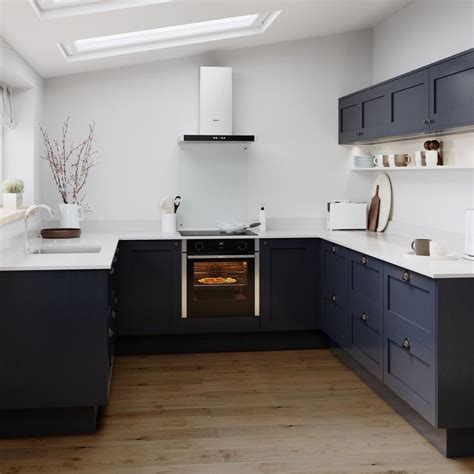 Image result for Howdens Blue Kitchen Units