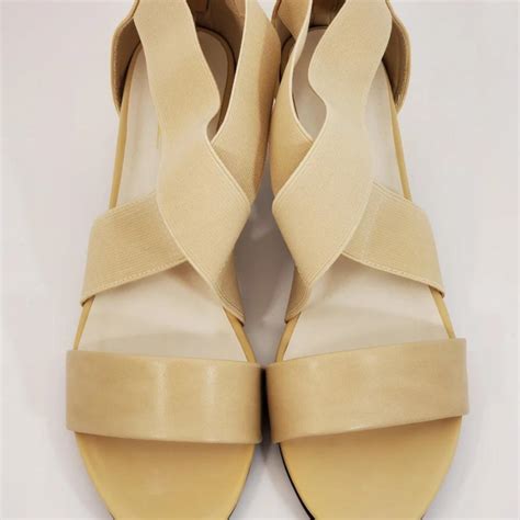 NEW Women's Shoes Salon Studio Tan Wedge Sandals... - Depop