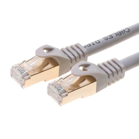 10FT S/FTP CAT 7 Gold Plated Shielded Ethernet RJ45 Cable 10 Gigabit ...