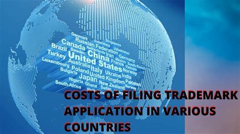 Cost of Application of Trademark in Various Countries - Blog | Sonisvision