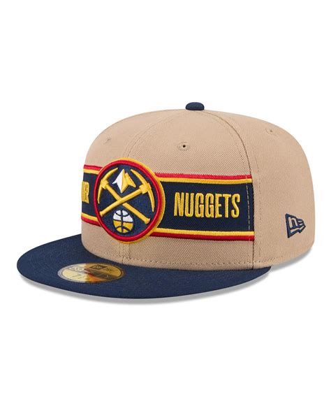 New Era Men's Tan/navy Denver Nuggets 2024 Nba Draft 9fifty Snapback ...